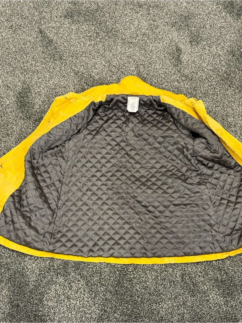 Gymboree Kids Gem Button Peacoat in Sunny Yellow